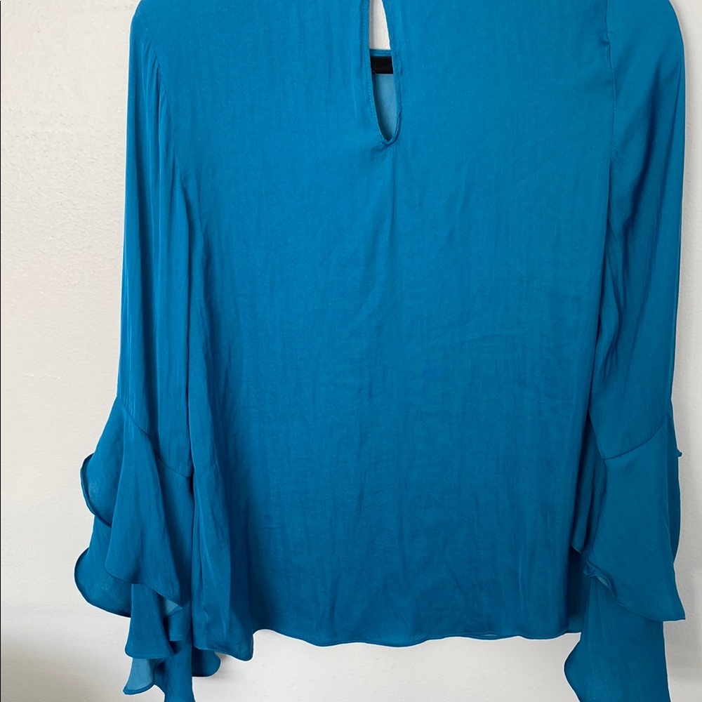 Elegant Deep Turquoise Women's Top - Picture 3 of 4
